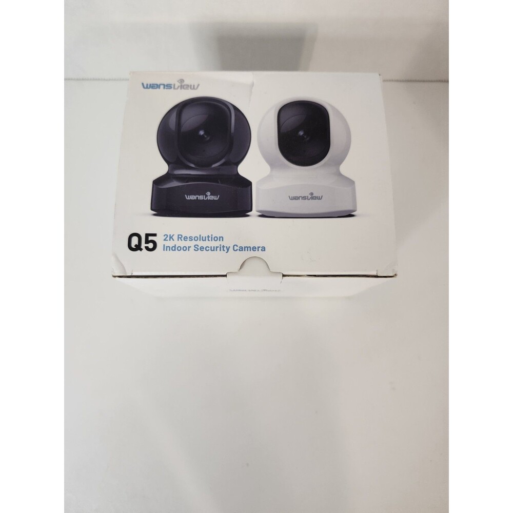 Wansview Q5 Wireless Security Camera, IP Camera 2K, 1 Count, Black New
